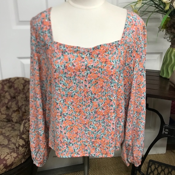 Shein Peasant Long Sleeve 1XL - Picture 1 of 4